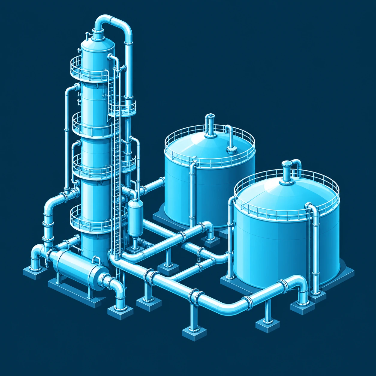 Hydrocarbon processing infrastructure